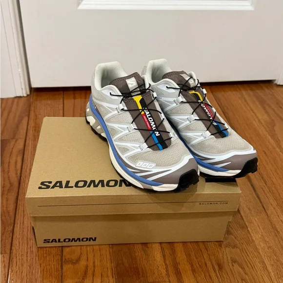 Salomon XT-6 Silver Cloud/Iron/Ultramarine - Picture 2 of 6